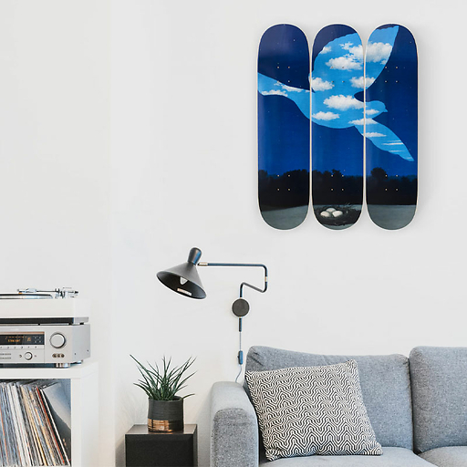 Skateboards Triptyque René Magritte - Le retour - The Skateroom - Édition limitée