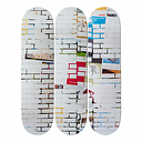 Skateboards Triptyque Kelley Walker - White Bricks - The Skateroom - Édition limitée