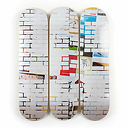 Skateboards Triptyque Kelley Walker - White Bricks - The Skateroom - Édition limitée