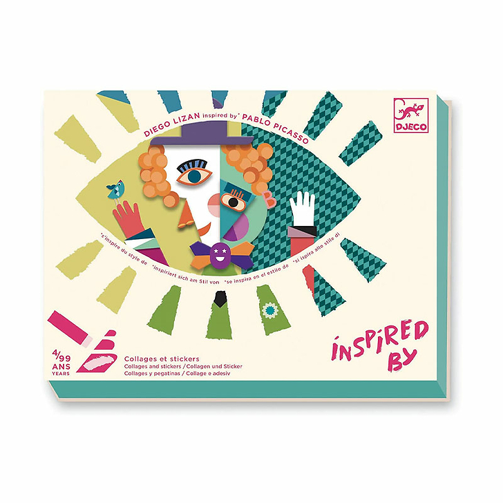 Collages and stickers Diego Lizan inspired by Pablo Picasso - Djeco