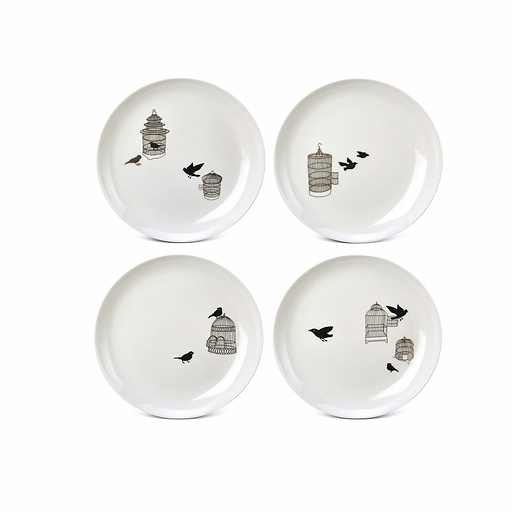 Set of 4 Freedom Bird Side Plates
