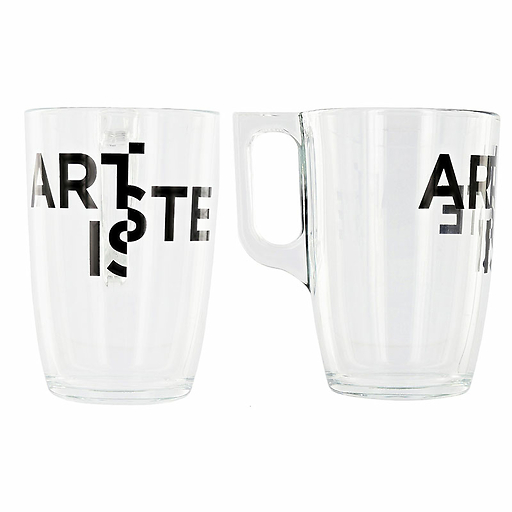 Mug en verre Artiste 32cl