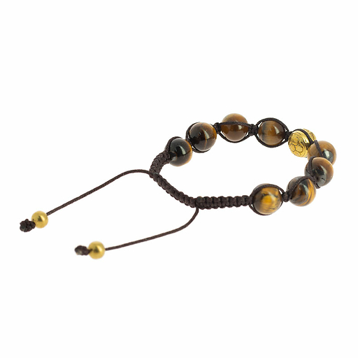 Bracelet Shambala Om Œil de Tigre