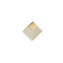 Magnetic brooch Gold rhombus - Tout simplement,