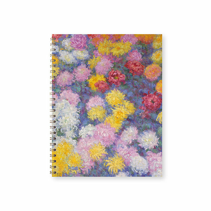 Cahier à spirale Claude Monet - Chrysanthèmes (détails), 1897