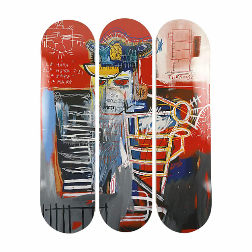 Skateboards Triptyque Jean-Michel Basquiat - La Hara, 1981 - The Skateroom