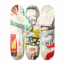 Skateboards Triptych Jean-Michel Basquiat - Untitled (Rotterdam), 1982 - The Skateroom