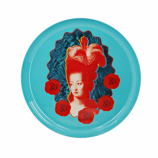 Assiette murale Marie-Antoinette Pop Bleu ciel - ⌀ 22 cm