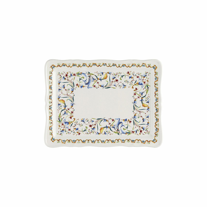 Plateau rectangulaire Toscana, 17,8 x 13,5 cm - Faïencerie de Gien