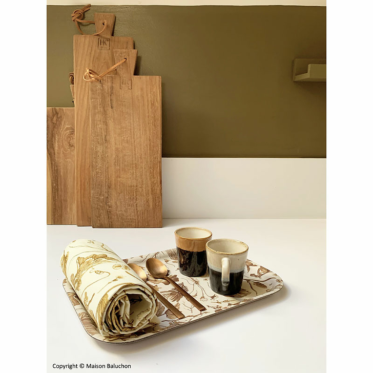 Plateau Herbier du Roi - Bronze - Château de Versailles- 20 x 27cm