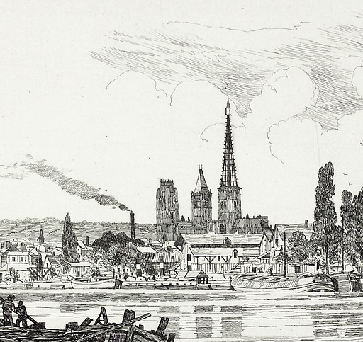 Rouen : vue générale - Emile-Frédéric Nicolle