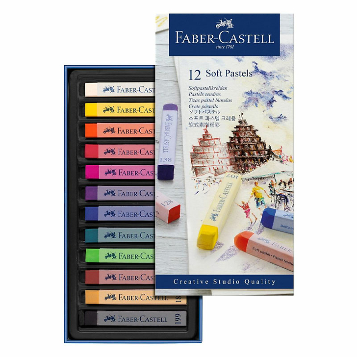 Boîte de 12 pastels tendres - Faber castell