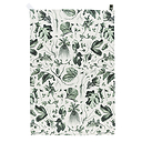 Green tea towel Herbier du roi - 72 x 48 cm - Maison Baluchon