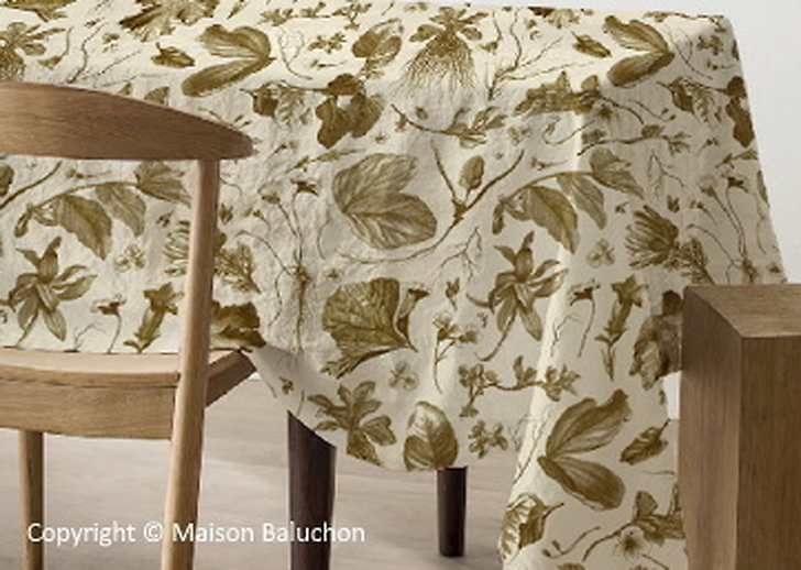 Bronze Tablecloth Herbier du Roi - Maison Baluchon