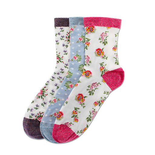 Socks Marie-Antoinette Roses and Pearls 36/41 - Château de Versailles