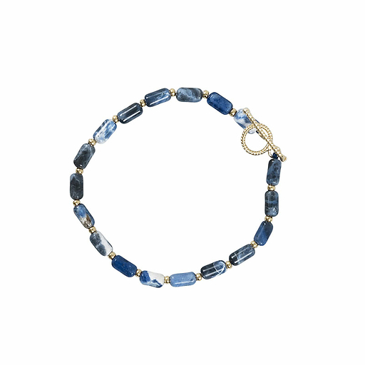 Bracelet antique avec pierres bleues