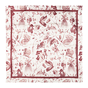 Carré de soie 90x90cm - Herbier du roi Rouge - Maison Baluchon