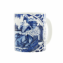 Mug Blanc bleu -Céramique