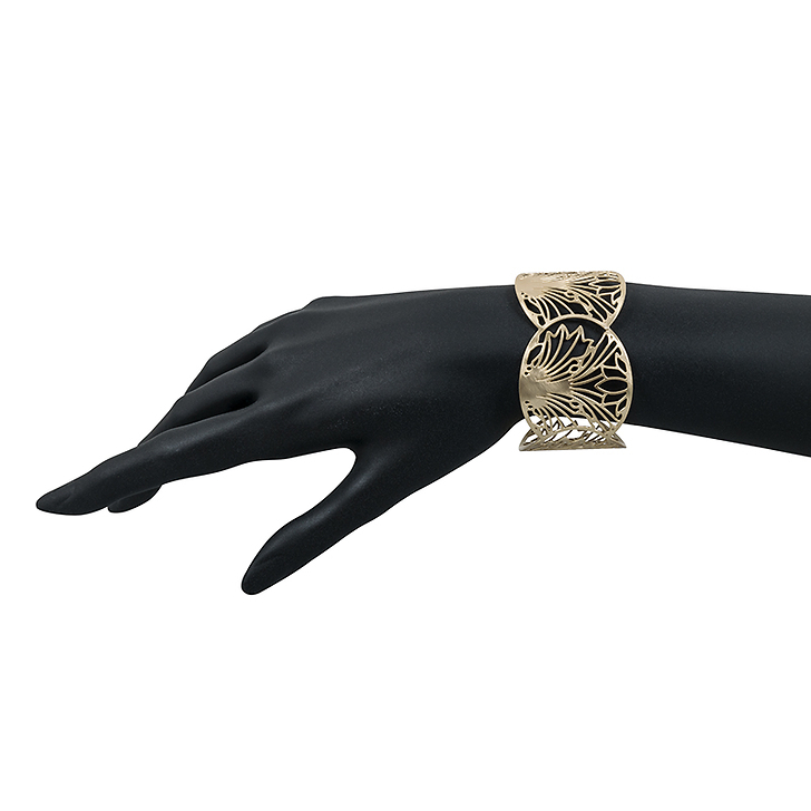 Bracelet manchette Feuilles d'acanthe