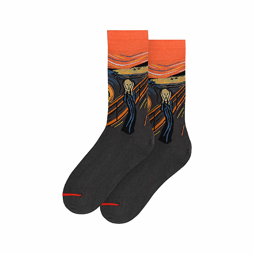 Chaussettes Edvard Munch - Le Cri - Orange