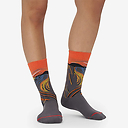 Chaussettes Edvard Munch - Le Cri - Orange