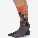 Socks Edvard Munch - The Scream - Orange
