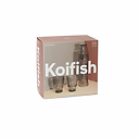 Set de 4 verres empilables Koifish - Gris - Doiy