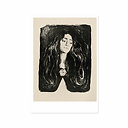 Lot de 10 cartes postales Edvard Munch. Un poème de vie, d'amour et de mort - 14 x 22 cm