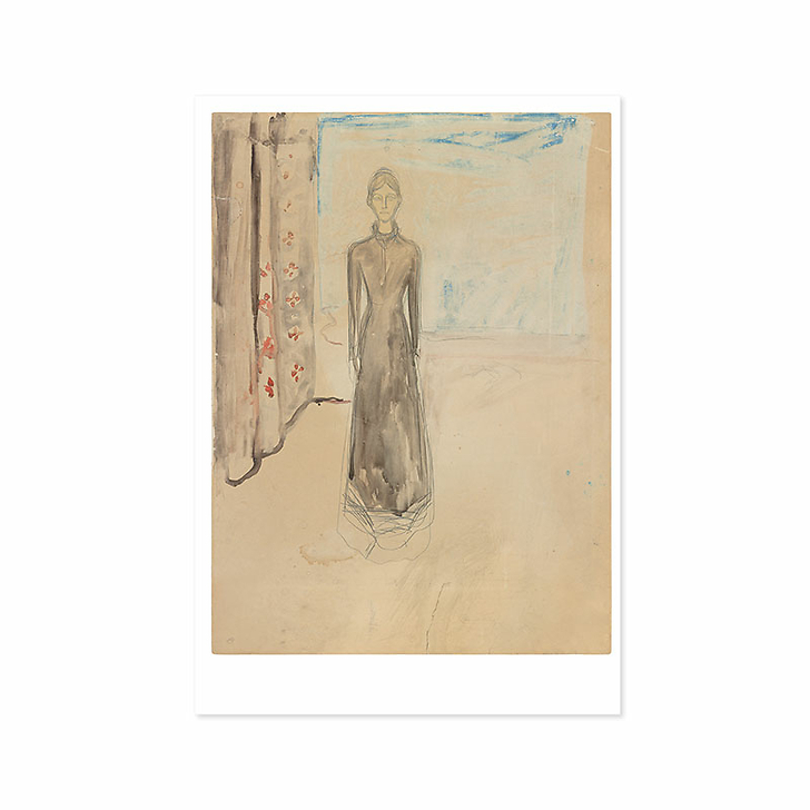Lot de 10 cartes postales Edvard Munch. Un poème de vie, d'amour et de mort - 14 x 22 cm