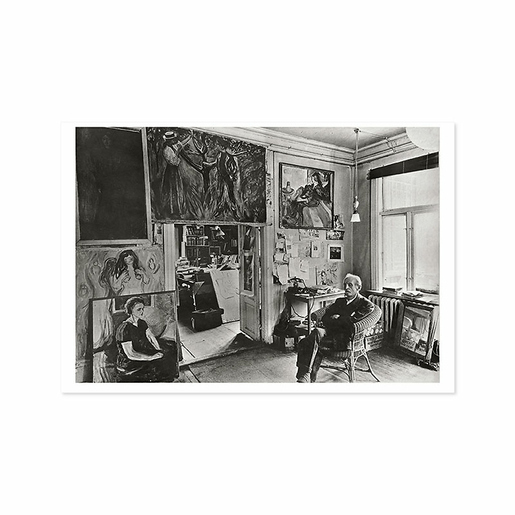 Lot de 10 cartes postales Edvard Munch. Un poème de vie, d'amour et de mort - 14 x 22 cm