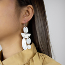 Earrings Pampilles in white nacre - L'Indochineur