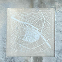 Plaque de zinc Focus Paris 5e arrondissement - Toit de Paris - 12 x 12 cm
