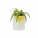 Ceramic Flower pot Painty Yellow - Balvi