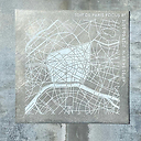 Plaque de zinc Focus Paris 8e arrondissement - Toit de Paris - 12 x 12 cm