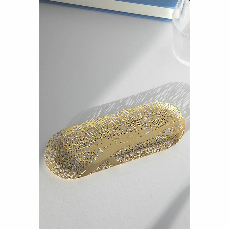 Plateau/Vide-poche en laiton Paris - Fundamental - 20 x 18 cm