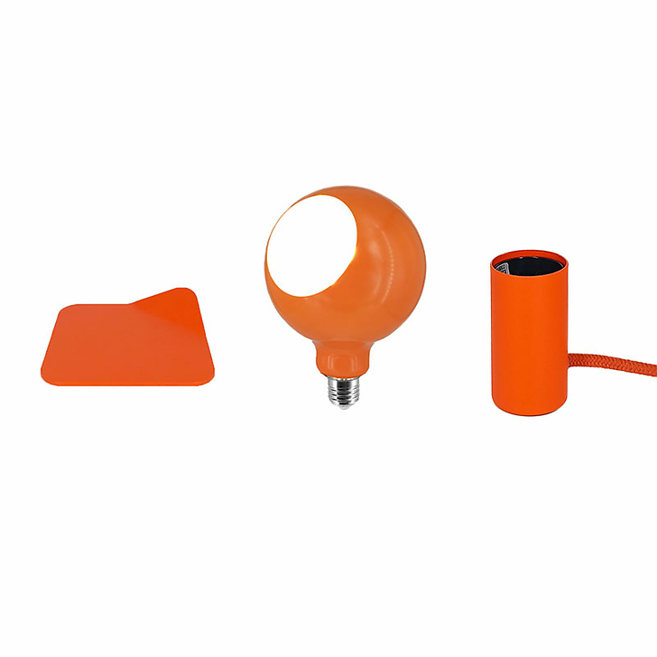 Lampe avec douille magnétique Iride Orange