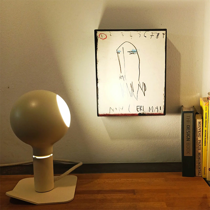 Lampe avec douille magnétique Iride Orange