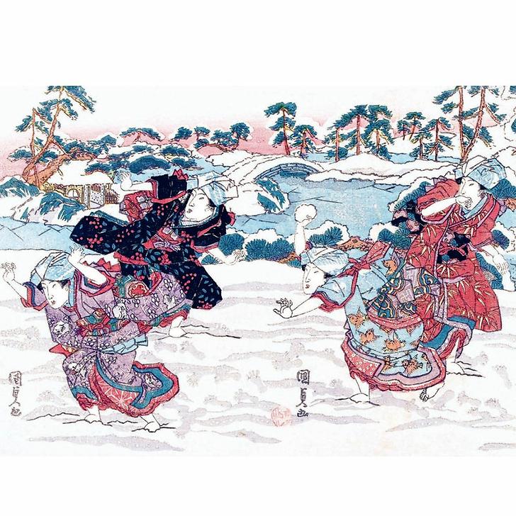 La neige par les grands maîtres de l'estampe japonaise