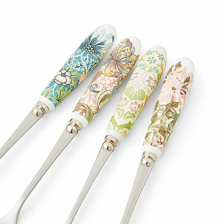 Set de 4 fourchettes à dessert Fleurs et fruits - Morris & Co.