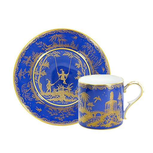 Tasse et Soucoupe "Chinoiserie Bleue"