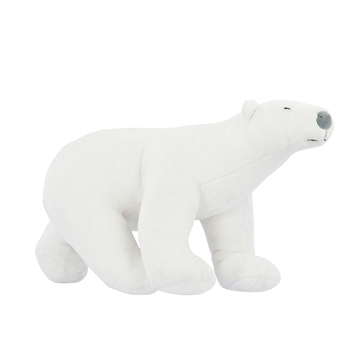 Peluche Ours blanc Pompon - Grand Modèle