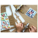 Kit créatif 6 avions à construire + Stickers - Pirouette cacahouète