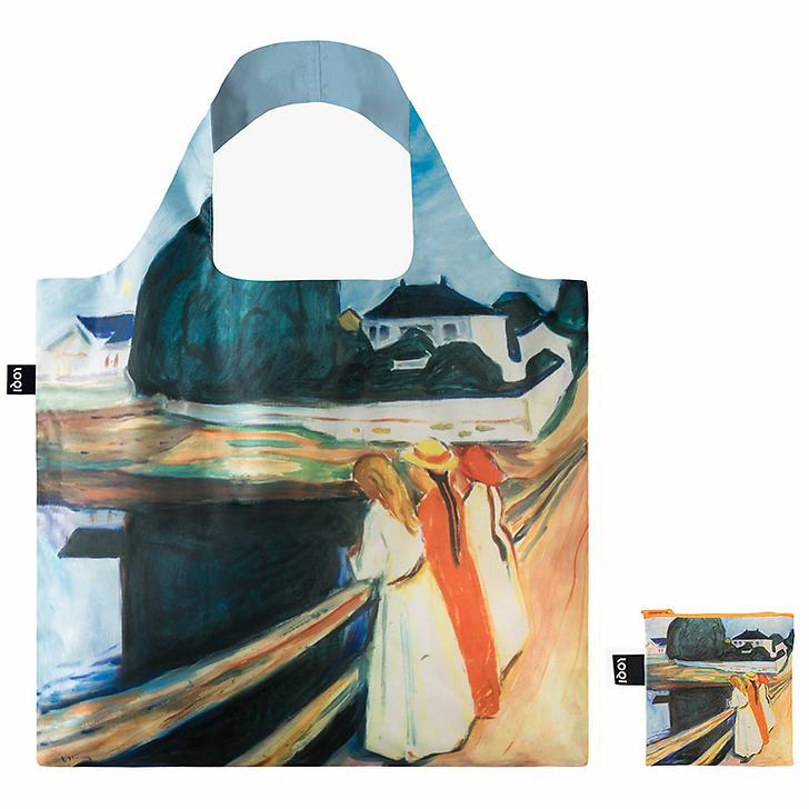 Totebag Edvard Munch - Girls on the Bridge - Loqi