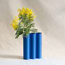 Álvaro 3 Vase - Matte blue - Warren & Laetitia