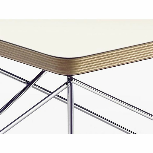 Table d'appoint LTR Eames - Contreplaqué blanc