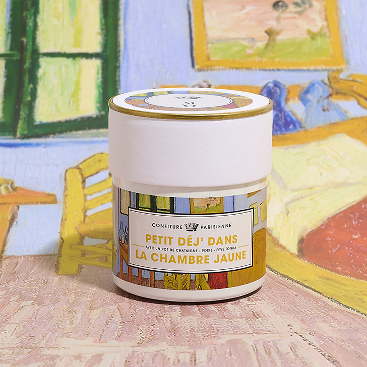 Confiture Musée d'Orsay Châtaigne, poire et fève Tonka 250 grs - Petit déj' dans la chambre jaune - Confiture parisienne