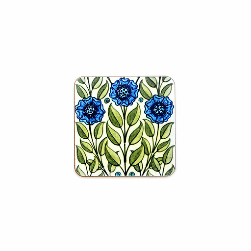 Dessous de verre William De Morgan Fleurs bleues - V&A