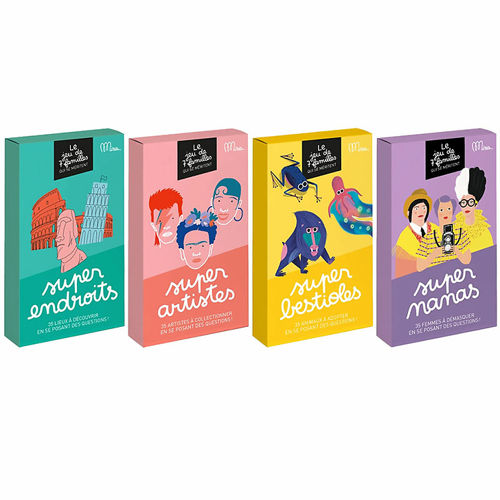 Jeu de 7 familles Super endroits - Minus Éditions