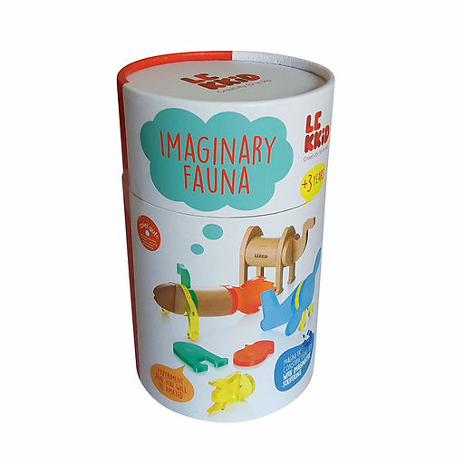 Coffret Animaux en bois La faune imaginaire - LEKKID