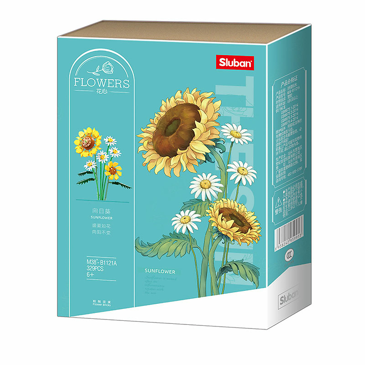 Set de construction créatif Fleurs Tournesol - Sluban